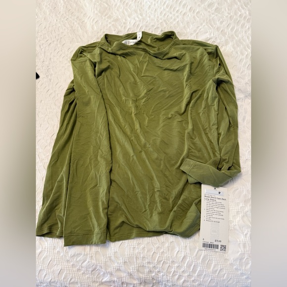 Modal blend open back long sleeve - Picture 3 of 5